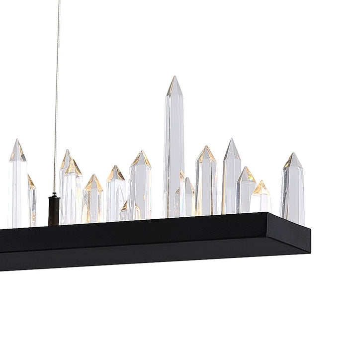 CWI Lighting Juliette 45" Chandelier, Black