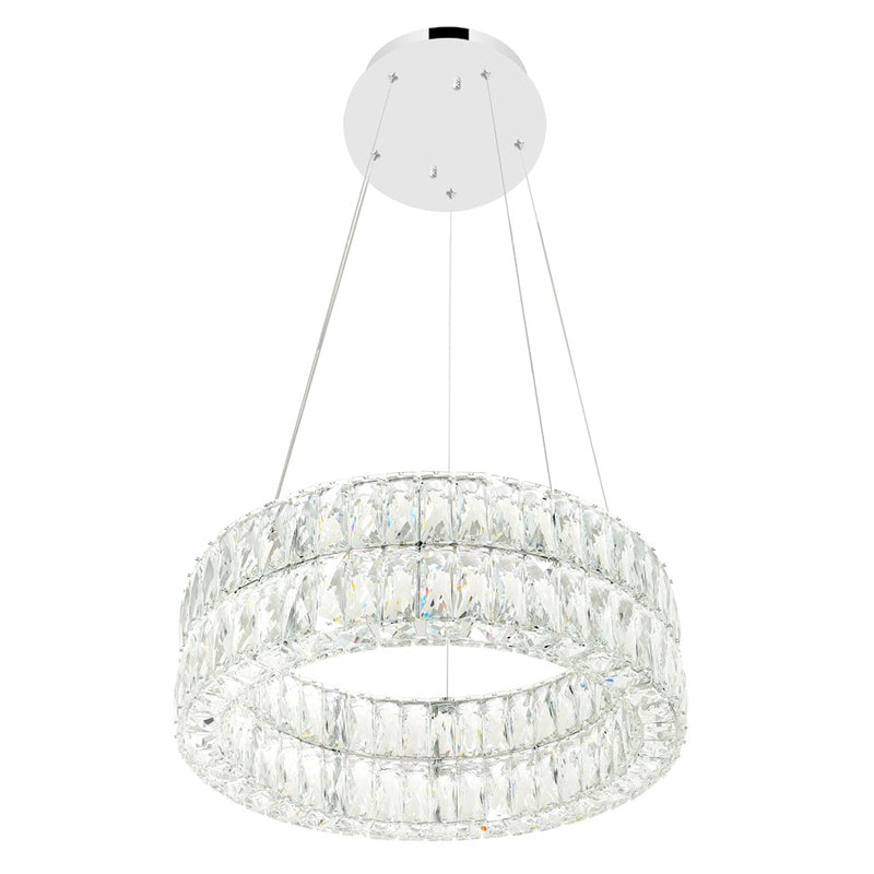 CWI Lighting Madeline Down 20" Chandelier, Chrome