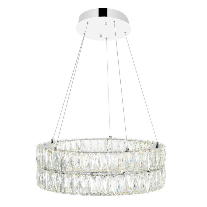 CWI Lighting Madeline Down 20" Chandelier, Chrome
