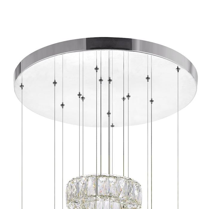 CWI Lighting Madeline Down 24" Chandelier, Chrome