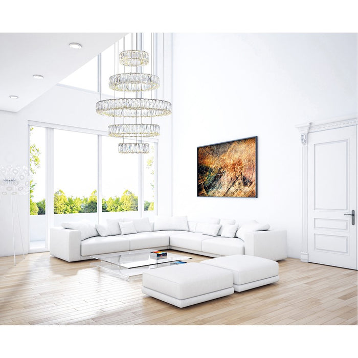 CWI Lighting Madeline Down 24" Chandelier, Chrome