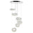 CWI Lighting Madeline Down Chandelier, Chrome 6C