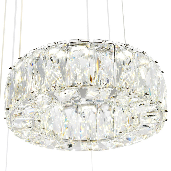 CWI Lighting Madeline Down Chandelier, Chrome 6C