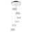 CWI Lighting Madeline Down Chandelier, Chrome 6C
