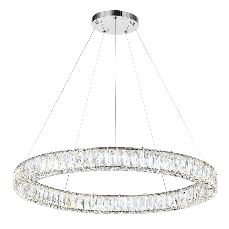 CWI Lighting Madeline Down Chandelier, Chrome 1C