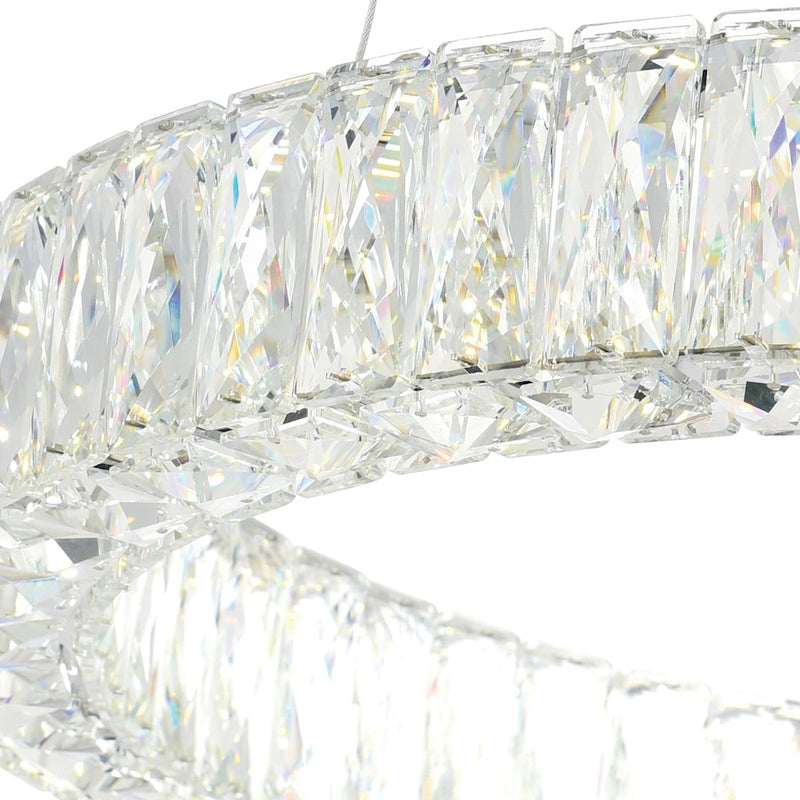 CWI Lighting Madeline Down Chandelier, Chrome 1C