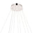 CWI Lighting Madeline Down Chandelier, Chrome 2CB