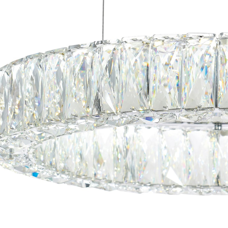 CWI Lighting Madeline Down Chandelier, Chrome 3C