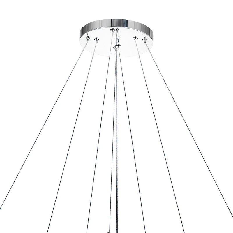 CWI Lighting Madeline Down Chandelier, Chrome 3C