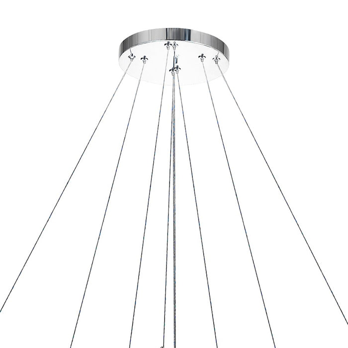 CWI Lighting Madeline Down Chandelier, Chrome 3C