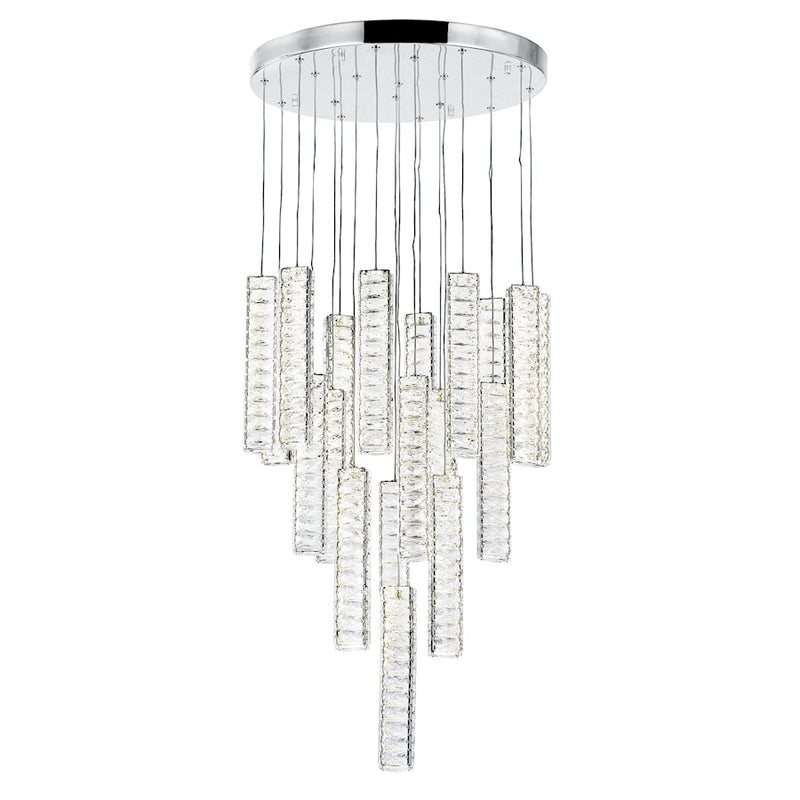 CWI Lighting Celina 20-inch Down Chandelier, Chrome