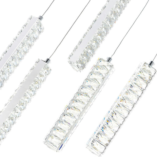 CWI Lighting Celina 20-inch Down Chandelier, Chrome
