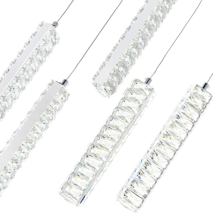 CWI Lighting Celina 20-inch Down Chandelier, Chrome