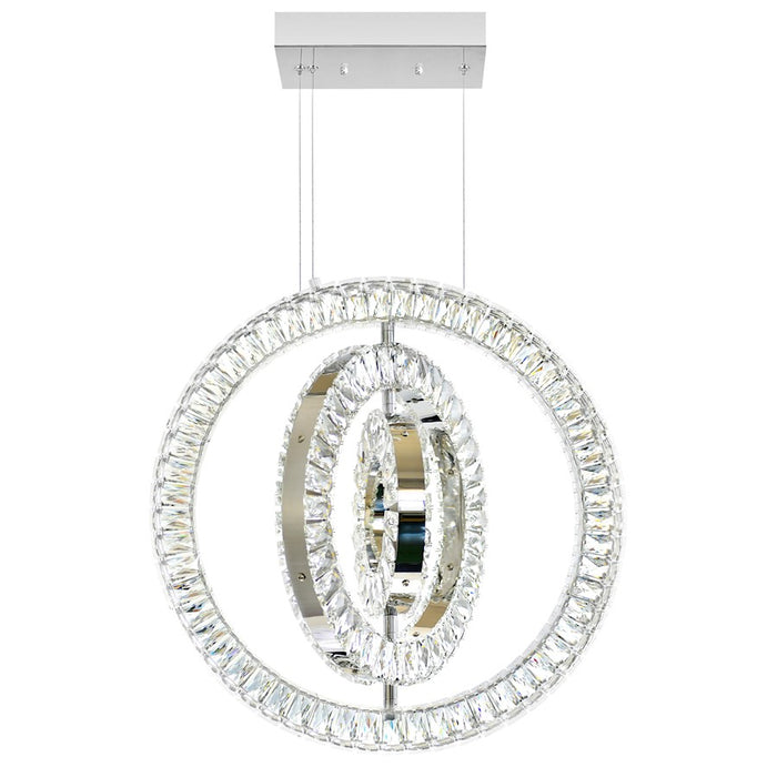 CWI Lighting Celina 20" Down Chandelier, Chrome - 1046P20-3-601