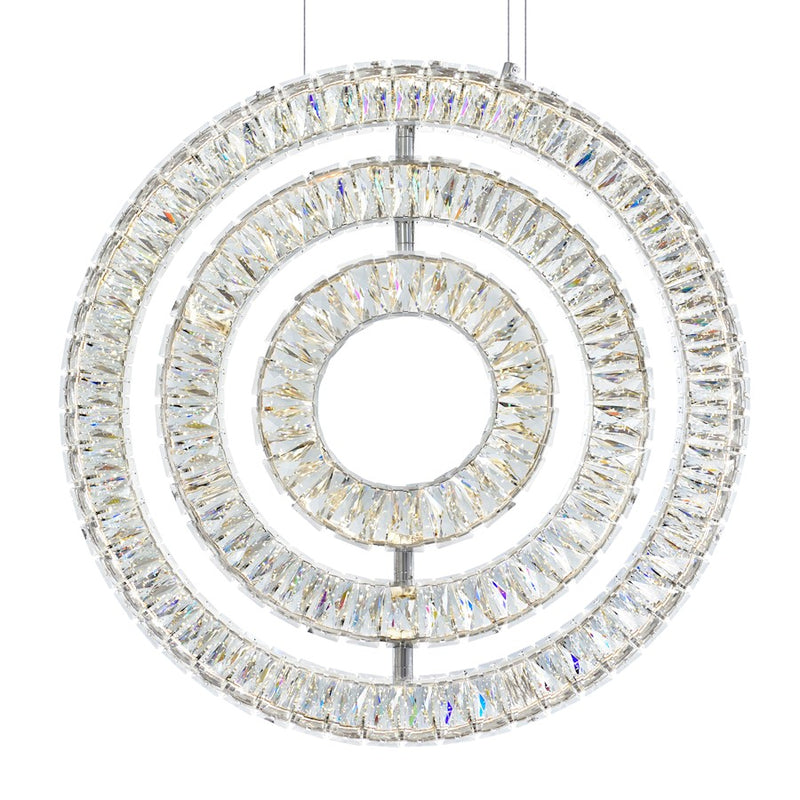 CWI Lighting Celina 20" Down Chandelier, Chrome