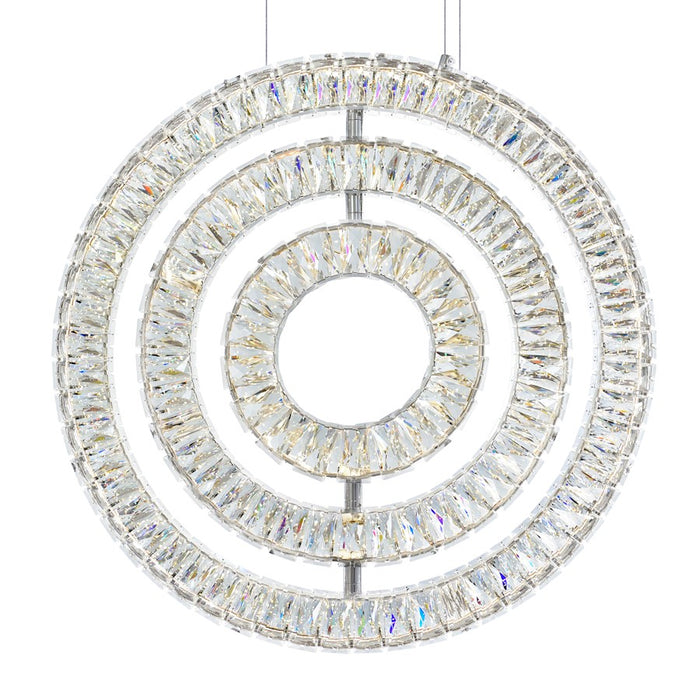 CWI Lighting Celina 20" Down Chandelier, Chrome