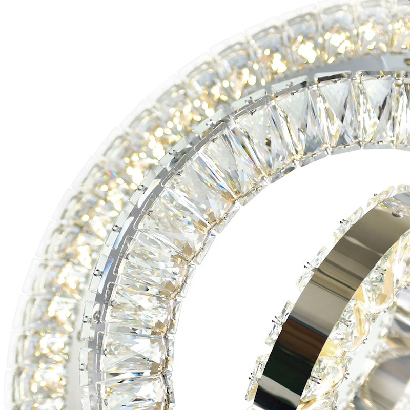 CWI Lighting Celina 20" Down Chandelier, Chrome
