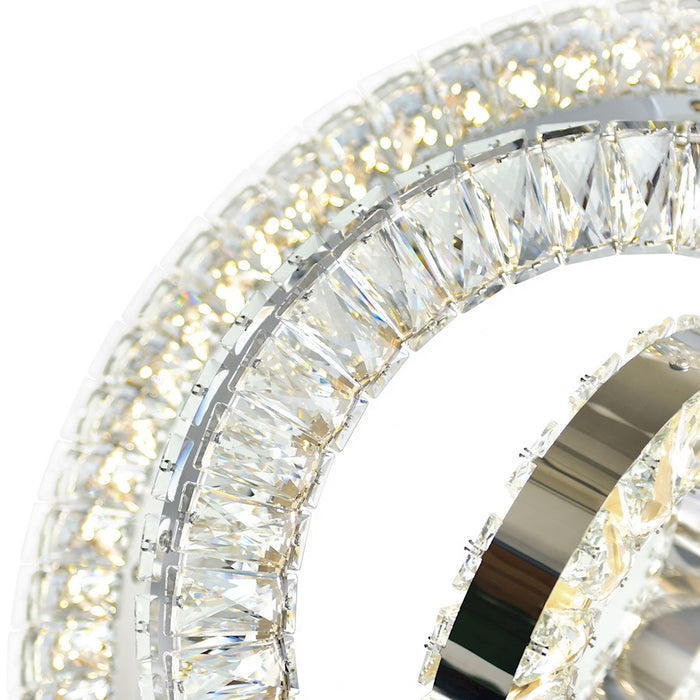 CWI Lighting Celina 20" Down Chandelier, Chrome