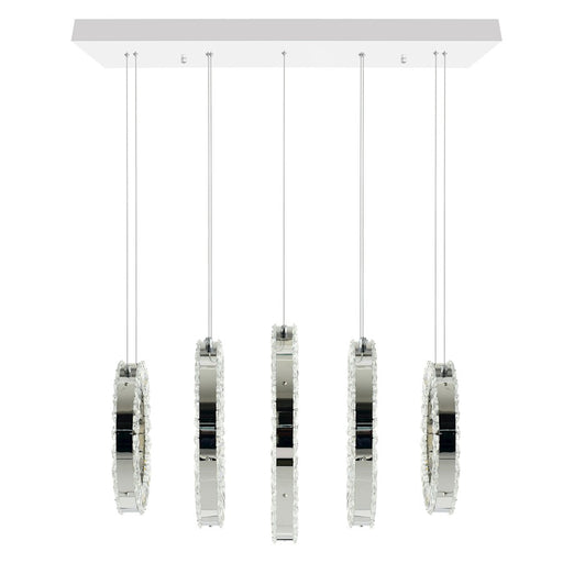 CWI Lighting Celina 26" Chandelier, Chrome