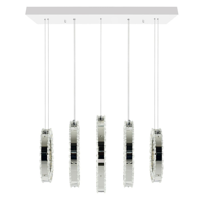 CWI Lighting Celina 26" Chandelier, Chrome