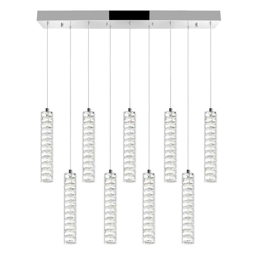 CWI Lighting Celina 32" Chandelier, Chrome - 1046P32-9-601-RC