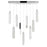 CWI Lighting Celina 32" Chandelier, Chrome
