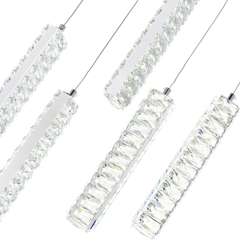 CWI Lighting Celina 32" Chandelier, Chrome