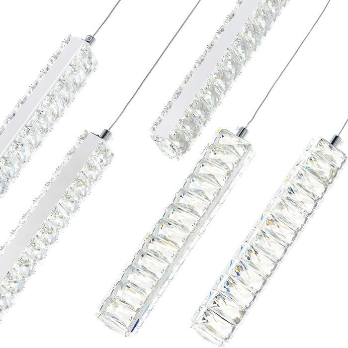 CWI Lighting Celina 32" Chandelier, Chrome