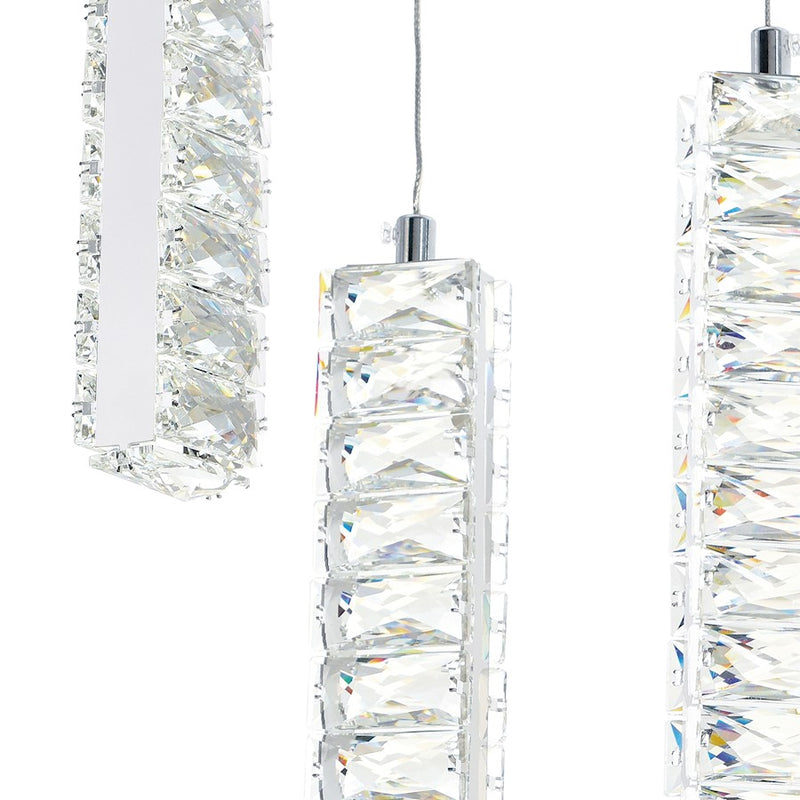 CWI Lighting Celina 32" Chandelier, Chrome
