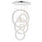 CWI Lighting Celina 34" Down Chandelier, Chrome