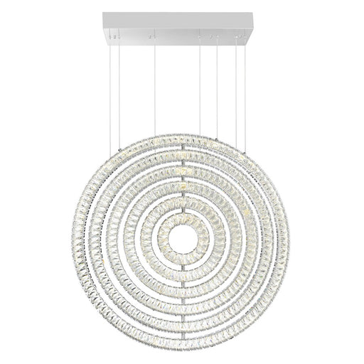 CWI Lighting Celina 37" Down Chandelier, Chrome