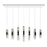 CWI Lighting Celina 37" Chandelier, Chrome