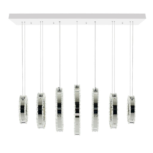 CWI Lighting Celina 37" Chandelier, Chrome