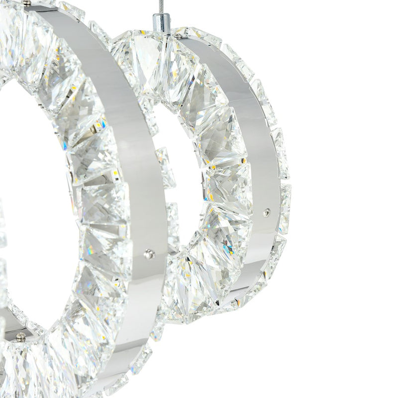 CWI Lighting Celina 37" Chandelier, Chrome