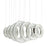 CWI Lighting Celina 37" Chandelier, Chrome