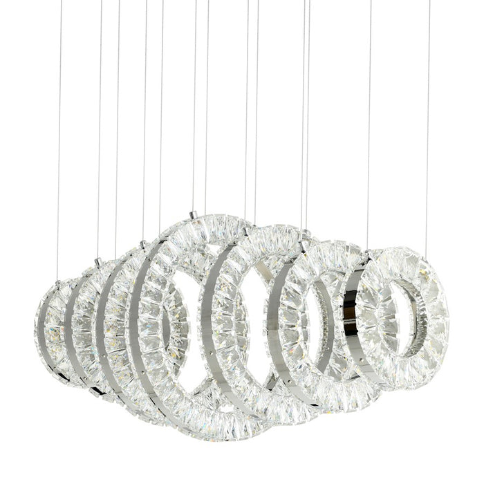 CWI Lighting Celina 37" Chandelier, Chrome