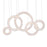 CWI Lighting Celina 43" Chandelier, Chrome