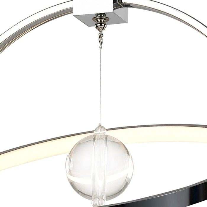 CWI Lighting Colette 17" Chandelier, Chrome