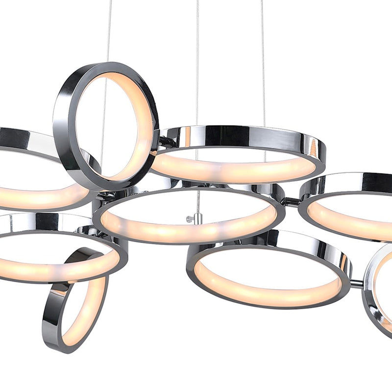 CWI Lighting Colette 28" Chandelier, Chrome