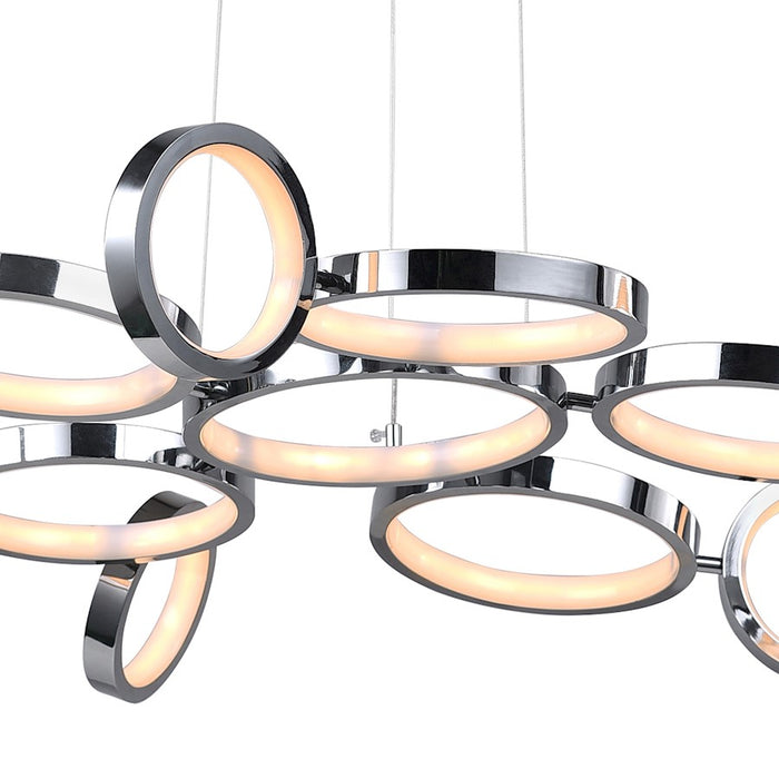CWI Lighting Colette 28" Chandelier, Chrome