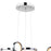 CWI Lighting Colette 28" Chandelier, Chrome