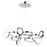 CWI Lighting Colette 28" Chandelier, Chrome