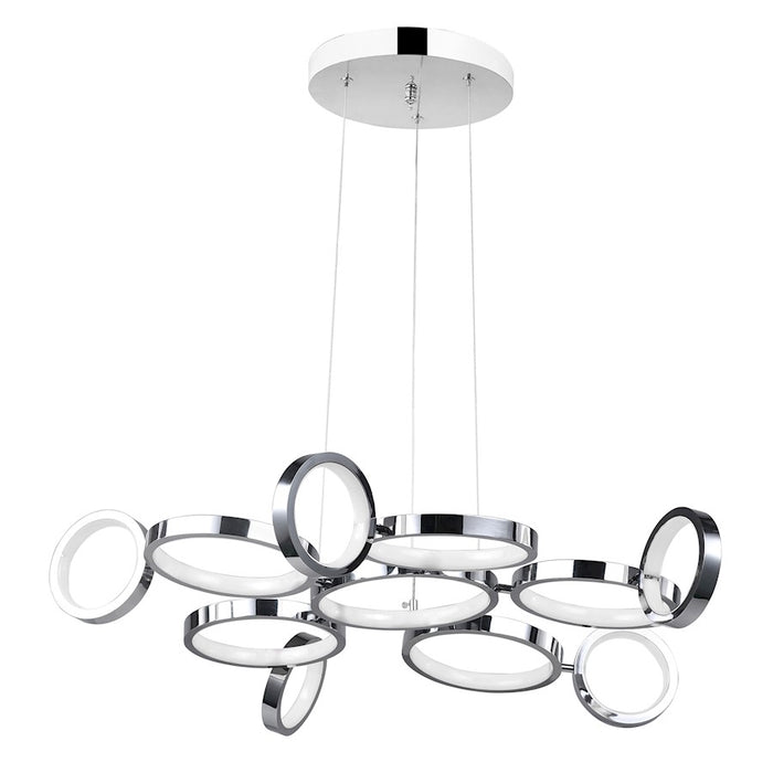 CWI Lighting Colette 28" Chandelier, Chrome