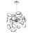 CWI Lighting Colette 31" Chandelier, Chrome