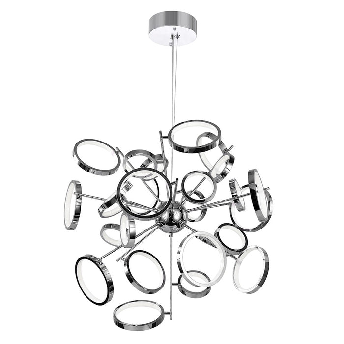 CWI Lighting Colette 31" Chandelier, Chrome