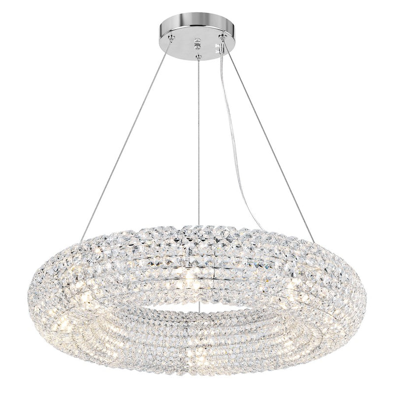 CWI Lighting Veronique 8 Light Down Chandelier, Chrome