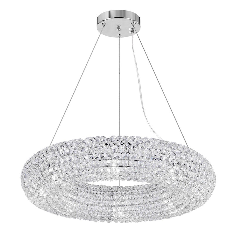 CWI Lighting Veronique 8 Light Down Chandelier, Chrome