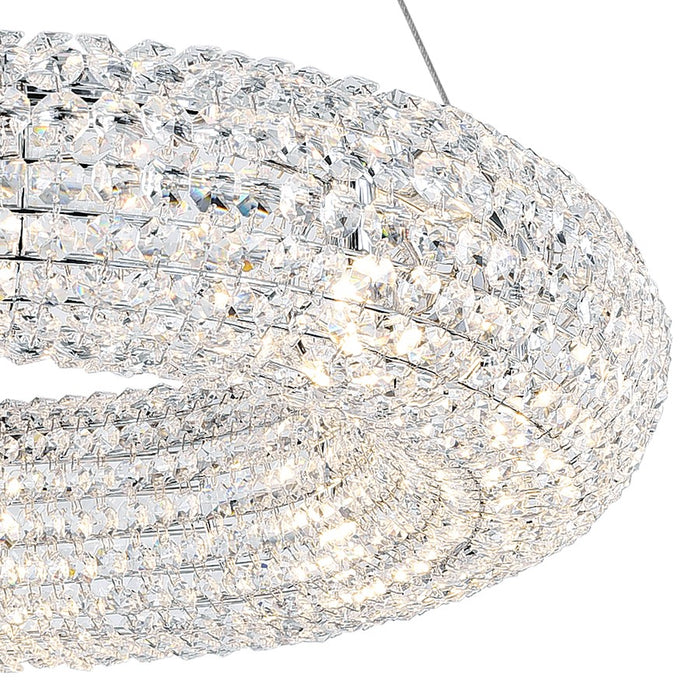 CWI Lighting Veronique 8 Light Down Chandelier, Chrome