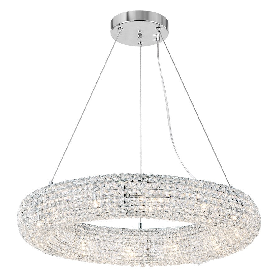 CWI Lighting Veronique 12 Light Down Chandelier, chrome - 1057P32-12-601