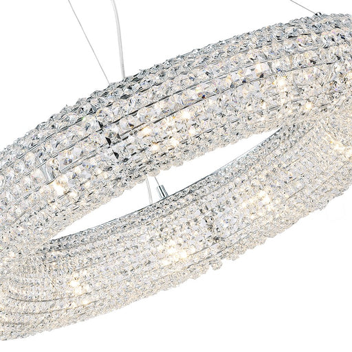 CWI Lighting Veronique 12 Light Down Chandelier, chrome